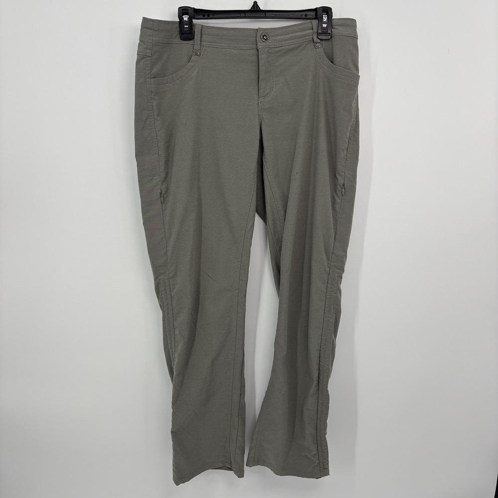 KUHL Splash Roll-Up Hiking Pants Gray Women 12 Short Outdoor Trail Trousers